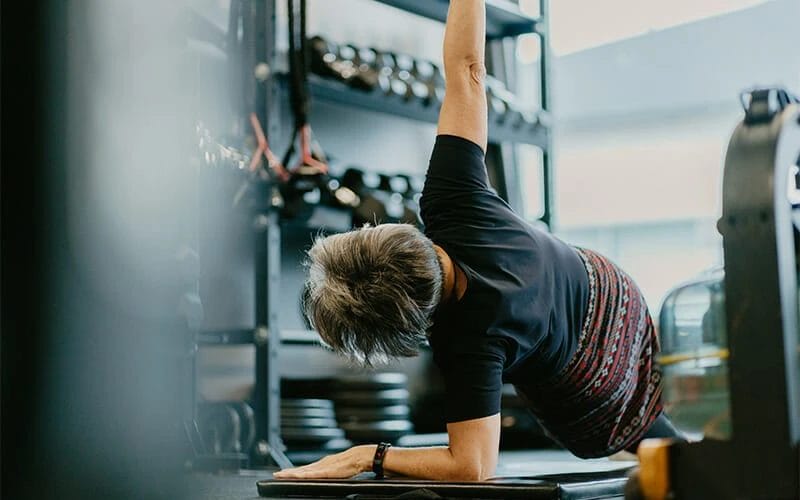 Woman doing yoga