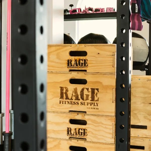 Boxes at Her Strength Studio