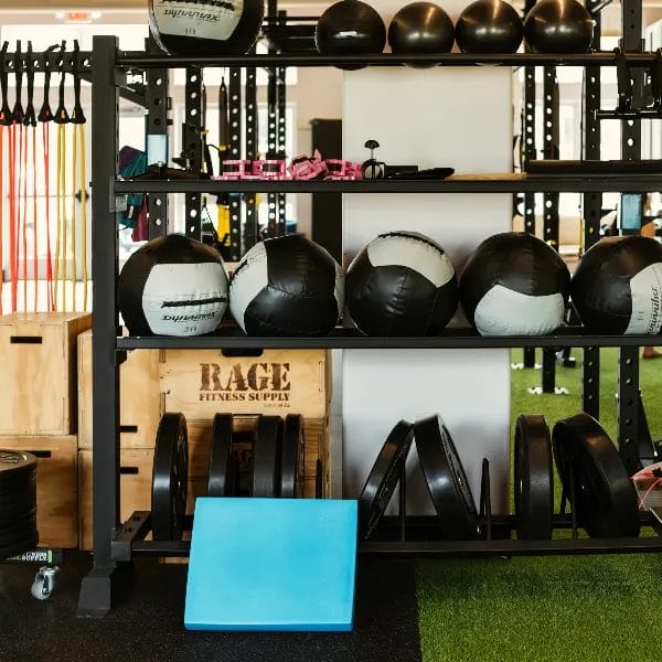 Medicine balls at Her Strength Studio